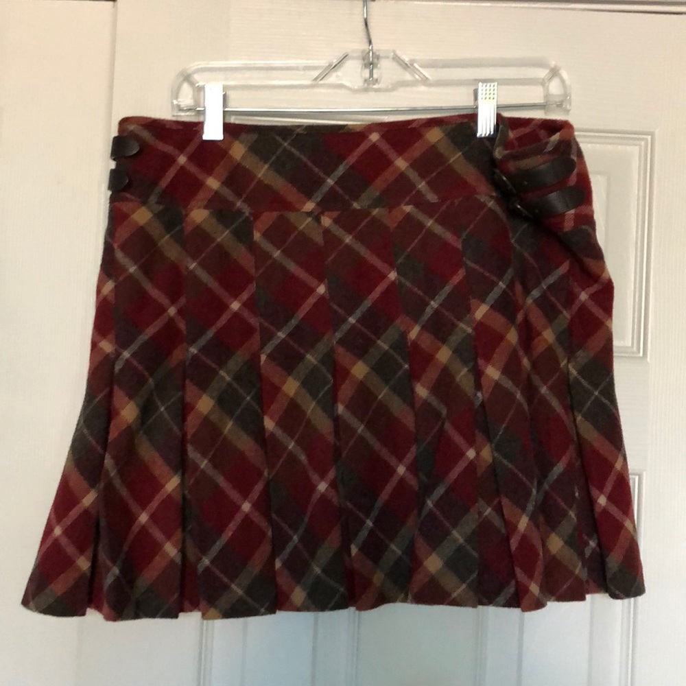 Wool kilt style skirt